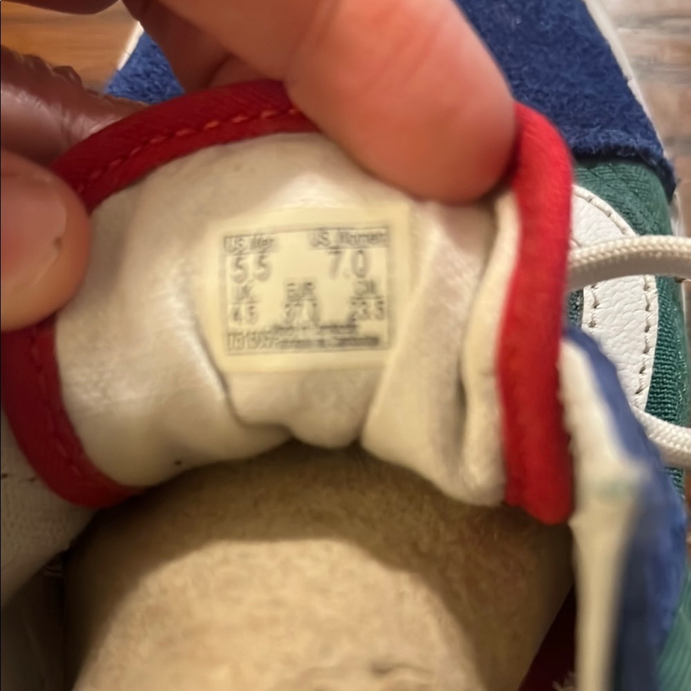 Vans Blue and Green Sneakers with Color-Block Design - Picture 4 of 5